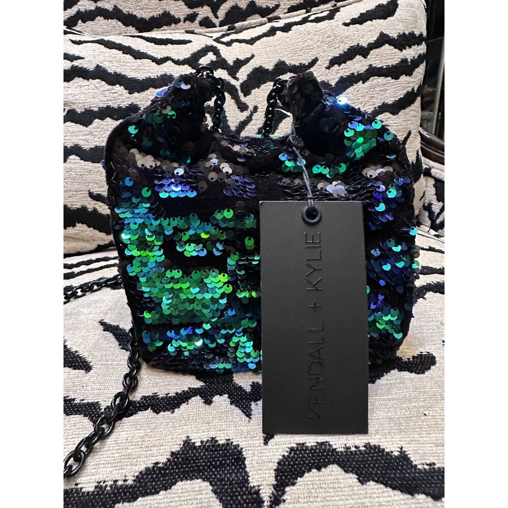 Kendall and Kylie Sequin Bucket Bag